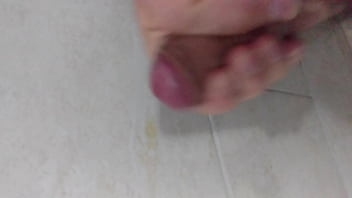 Preview 2 of Budhi Aurat Ka Sex - cock masturbating in the bathroom