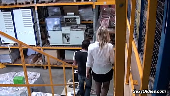 Preview 2 of Bikani Xvideose - Busty French MILF anal fucked in the warehouse she works at