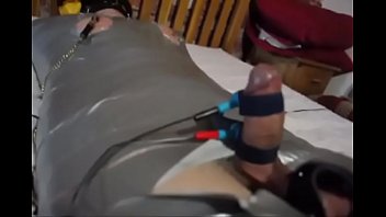 Preview 4 of Bound Squirts Multiple - Young Sub Being Put Through His Paces