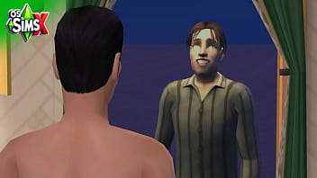 Preview 2 of Massaj Seks Vidio - Estudando na casa do amigo nerd... | Laurindo Lindo e Francisco J. Granasobra | The Sims 2