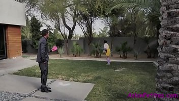 Preview 2 of Vadina Sex Videos - Asian Teen Punish Fucked By Neighbor Couple- Diamond Banks And Elle Voneva