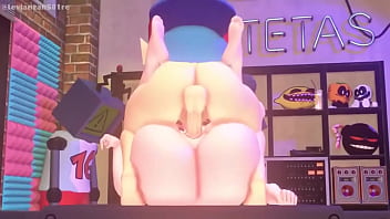 Preview 3 of Nesapronmobi - Boyfriend and Girlfriend from Friday Night Funkin,  mating press creampie