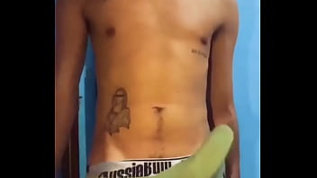 Preview 2 of Blond Lingerie Fuxki G - pica dura marcando na cueca - linktr.ee/marretaxx
