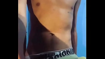 Preview 1 of Blond Lingerie Fuxki G - pica dura marcando na cueca - linktr.ee/marretaxx