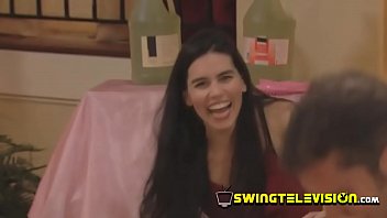 Preview 4 of Yoga Sex Jordi - Oral sex between swap swinger partners in a wild reunion!