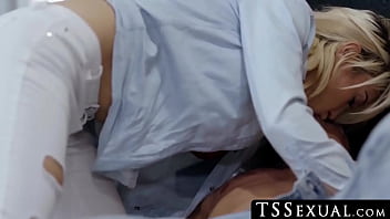 Preview 2 of Sexy Sunny Keone - TSSexual.com - Lavish tbabe deepthroats a throbbing dick before a wild anal ride