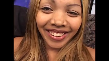 Preview 1 of Techer In Class Room - Hot black blonde in sexy white lingerie gets her asshole drilled while her mouth was fucked by another dick