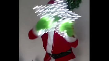 Preview 3 of Tube Mom Son Dildo - When Mr Grinch is left alone...