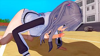 Preview 2 of Filam Xxl Borno - ENCOUNTER A GIRL DURING EXERCISE 3D HENTAI 86