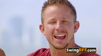 Preview 1 of Sister Real Hord Xnxx - Hot big dicked cuckold takes wife to ORGY at the SWINGER HOUSE