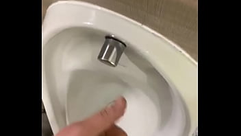Preview 2 of Heyar Hostej - Cruising In public toilets wanking my hard wet dick with big cumshot at the end