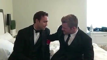 Preview 2 of Cum Glaging - Straight Guy Kissing a Gay Guy on his Marriage Day | GAYLAVIDA.COM