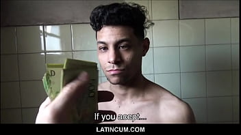 Preview 3 of School Girls Sex Gangbang - Young Amateur Straight Latino Boy Danny Paid Cash To Fuck Stranger POV