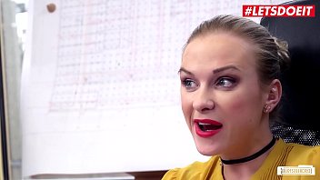 Preview 1 of Xnxxx 1st Blood Seal - LETSDOEIT - Office Massage Sex With Horny Czech Blondie Vinna Reed