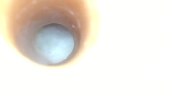 Preview 4 of Bagg Ass - Asa Akira Mouth/Swallow Fleshlight Slowmo Cumshot