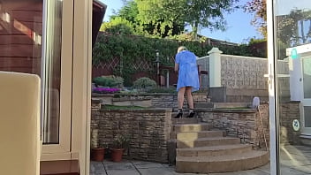 Preview 2 of Kolikata Bangla Choda Chodi - Blue Dress - Outdoors