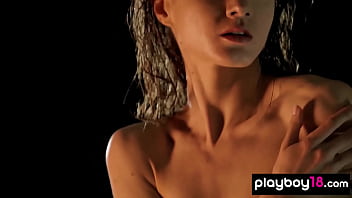 Preview 3 of Konoha Bdsm - Petite ukrainian teen swimmer presents her perfect body