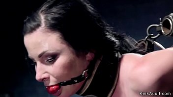 Preview 2 of Malkova Anus - Bound slave with hips in the air toyed