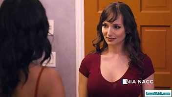 Preview 1 of Single Girl Sex Styles - Brunette licking busty ebony bff