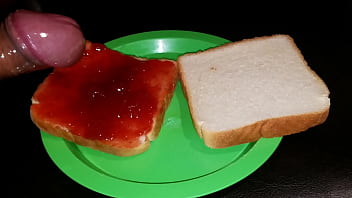 Preview 2 of Yoga Fukking Vedio - Cum and Jelly sandwich. Delicious.
