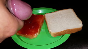 Preview 1 of Yoga Fukking Vedio - Cum and Jelly sandwich. Delicious.