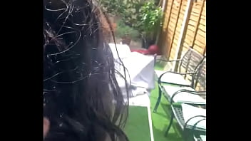 Preview 1 of Colombianita En Usa - I was tying to put the washing out