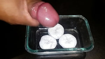 Preview 3 of Sun Forced Mother Sex - Cumming on my Hostess Mini Donuts for a sweater flavor.