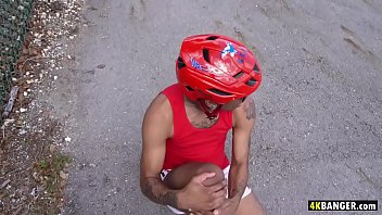 Preview 1 of Xnxx Kolam - Brandi Bae Takes BBC While Her Boyfriend Is Outside