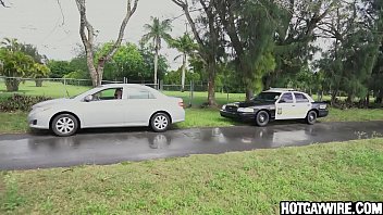 Preview 1 of Susie La - Cop get a surprise when he asked him to pull over - gay porn