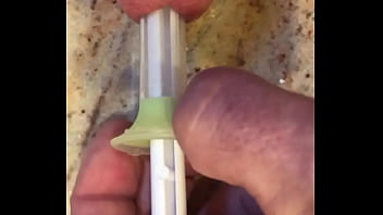 Preview 2 of Jor Kore Xnxx Kora - Sounding a 14.65 mm syringe and sterile solution.