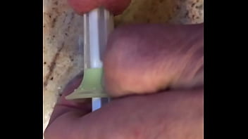 Preview 3 of Jor Kore Xnxx Kora - Sounding a 14.65 mm syringe and sterile solution.