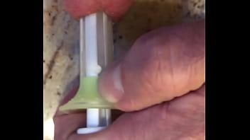 Preview 4 of Jor Kore Xnxx Kora - Sounding a 14.65 mm syringe and sterile solution.
