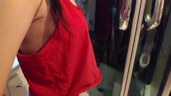 Preview 2 of Mom And Sound Breezer Hd - I spy on my friend&#039_s wife in the toilet and fill her pussy with sperm