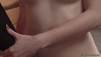 Preview 1 of Old Outside - Huge tits lezdom whips petite redhead