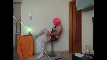 Preview 4 of Sonay Lone Xxx - Sissy Coca shows off her 6 euro outfit ,  hope it&#039_s not too slutty with white stockings and suspenders