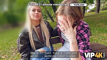Preview 2 of Vivian Sextape - VIP4K. Hot and playful blonde Zlata Shine is cheating on her GF with a Big Boss