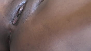 Preview 1 of Sexy Stand Doggy - Chocolate shaved pussy fucked and filled with hot cum