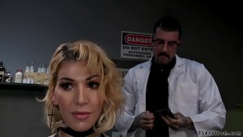 Preview 2 of Fay Skorda - Scientist fucks deep throat shemale