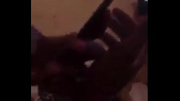 Preview 1 of Shaking Of Boobs - Ebony taking backshots while on the phone with b.