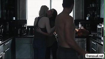 Preview 2 of Tori Black Xart - TS Ella Hollywood fucks her hot stepbro