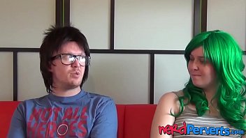 Preview 1 of New Brezzers Com - Sex hungry Devon Breeze sucks fake producers big dick