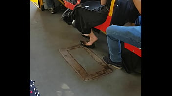 Preview 1 of Sex Mia Khlefa - Amazing shoeplay flats in public