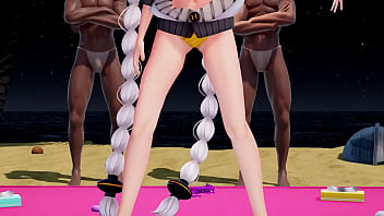 Preview 1 of Momgo Black - Hibikase Sex Dance [R-18 MMD] Remastered