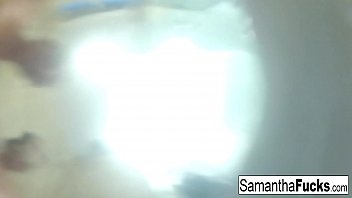 Preview 4 of 3min V Dow - Sexy Samantha Saint has bath tub sex with Abigail Mac!