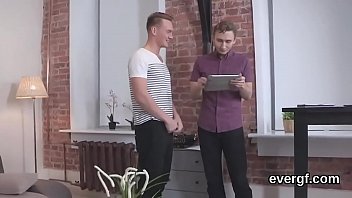 Preview 3 of Looking Old - Indebted fellow allows foxy mate to screw his girlfriend for money