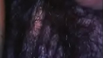 Preview 2 of Creampie Xhamster - Endoscopic exploration of &#039_s big hairy pussy while peeing on the toilet