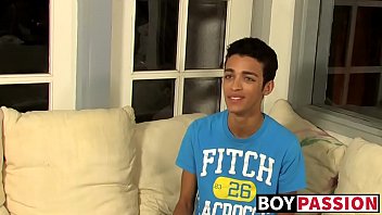 Preview 2 of Nider Moore - Interviewed twink tugs on his cock until he cums thick loads