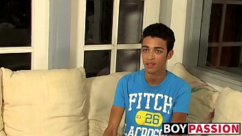 Preview 1 of Nider Moore - Interviewed twink tugs on his cock until he cums thick loads