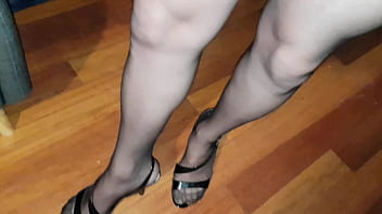 Preview 3 of Female Worship Compilation - Dani Leg Showing Off Amazing Sexy Legs in Black Pantyhose