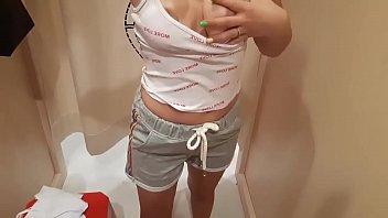 Preview 1 of Sexvodiya - Teen very horny in fitting room and start masturbation